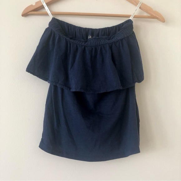 Lilly Pulitzer Wiley Ruffle Navy Blue Tube Top Size Small - Picture 4 of 8